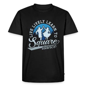 Square Dancing Live Lively Learn To Country Dance - Men's Premium Organic T-Shirt - black - Front - Nico (187cm)