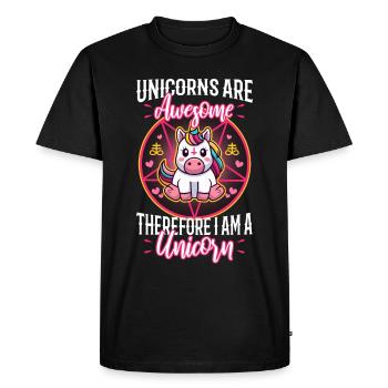 100 magical days of school - Men's Premium Organic T-Shirt - black - Front - Nico (187cm)