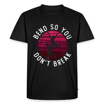 Dance Moves Bend So You Don't Break Breakdancing - Men's Premium Organic T-Shirt - black - Front - Nico (187cm)