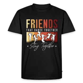 Dance Moves Friends That Dance Together Dancing - Men's Premium Organic T-Shirt - black - Front - Nico (187cm)