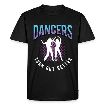 Dance Moves Dancers Turn Out Better Dancefloor - Men's Premium Organic T-Shirt - black - Front - Nico (187cm)