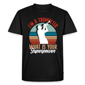 Trumpet Trumpeter Trumpet Player - Men's Premium Organic T-Shirt - black - Front - Nico (187cm)