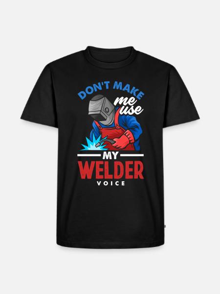 Funny Welder Gift - Men's Premium Organic T-Shirt - black