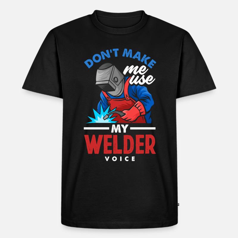 Lustiges Schweißer Geschenk - Männer Premium Bio T-Shirt - Schwarz