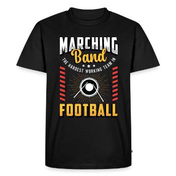 Drumline Marching Band The Hardest Working Drummer - Men's Premium Organic T-Shirt - black - Front - Nico (187cm)