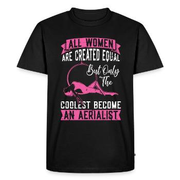 Acrobatie Toutes les femmes sont créées gymnastique égale - T-shirt Premium bio Homme - noir - Devant - Nico (187cm)