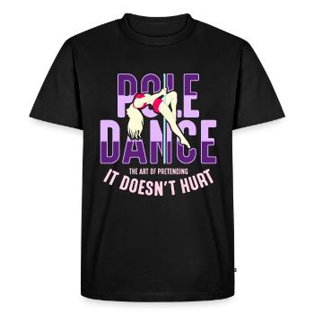Pole Dancing Pole Dance The Art Of Pole Fitness - Men's Premium Organic T-Shirt - black - Front - Nico (187cm)