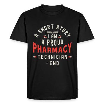 Pharmacy Technician A Short Story I Am Technician - Men's Premium Organic T-Shirt - black - Front - Nico (187cm)