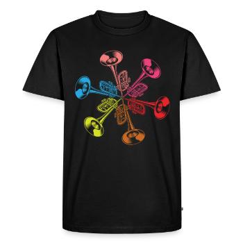 Trumpet Trumpeter Trumpet Player - Men's Premium Organic T-Shirt - black - Front - Nico (187cm)