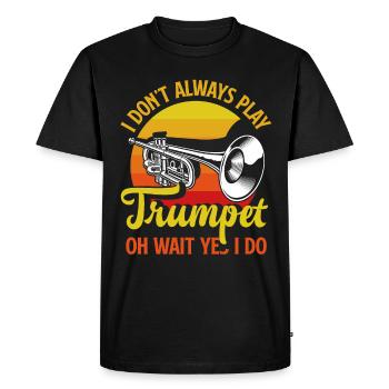 Trumpet Trumpeter Trumpet Player - Men's Premium Organic T-Shirt - black - Front - Nico (187cm)