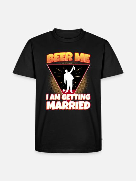 Bière Moi, je me marie - T-shirt Premium bio Homme - noir