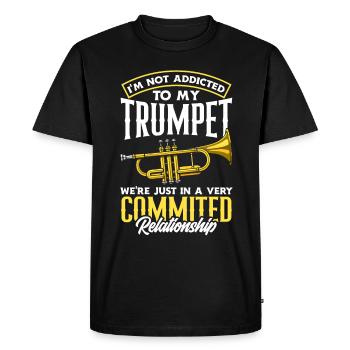 Trumpet Trumpeter Trumpet Player - Men's Premium Organic T-Shirt - black - Front - Nico (187cm)
