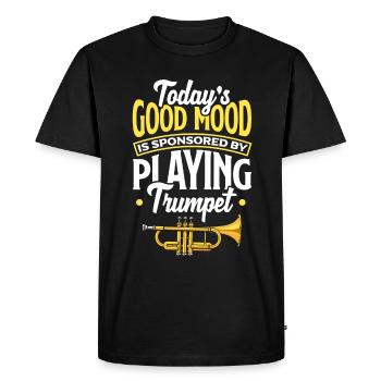 Trumpet Trumpeter Trumpet Player - Men's Premium Organic T-Shirt - black - Front - Nico (187cm)