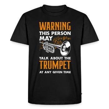 Trumpet Trumpeter Trumpet Player - Men's Premium Organic T-Shirt - black - Front - Nico (187cm)