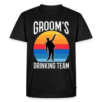 Équipe de beuverie des palefreniers - T-shirt Premium bio Homme - noir - Devant - Nico (187cm)