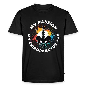 Chiropractor My Passion My Osteopath Chiropractors - Men's Premium Organic T-Shirt - black - Front - Nico (187cm)