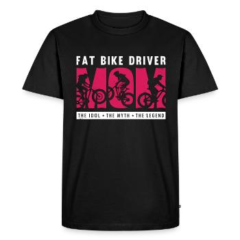 Fat Bike Driver Mom The Idol The Myth Bike Racing - Men's Premium Organic T-Shirt - black - Front - Nico (187cm)