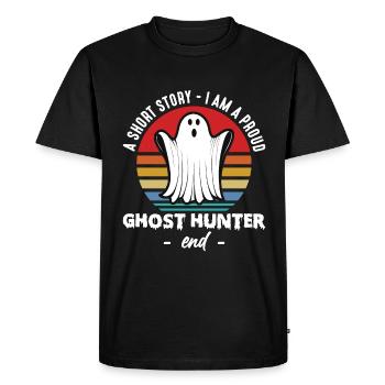 Ghost Hunter A Short Story I Am Paranormal Hunter - Men's Premium Organic T-Shirt - black - Front - Nico (187cm)