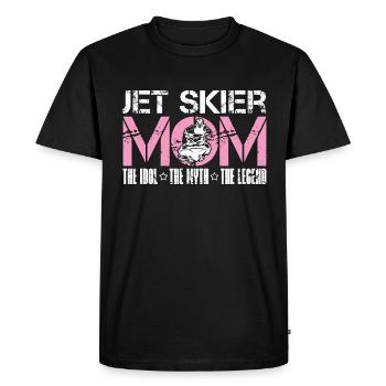 Jet Skier Maman L’Idole Le Sport Nautique Jet Skiers - T-shirt Premium bio Homme - noir - Devant - Nico (187cm)