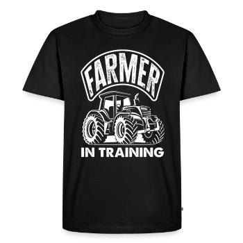 Funny Farmer Farm Farmer Gift - Men's Premium Organic T-Shirt - black - Front - Nico (187cm)