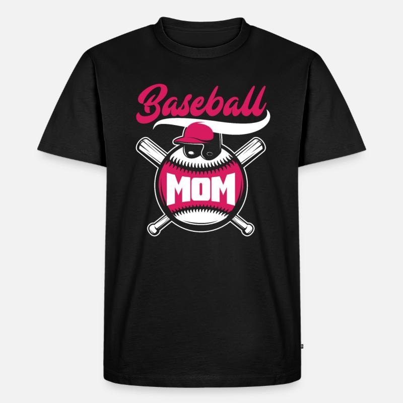 Lustiger Baseball - Männer Premium Bio T-Shirt - Schwarz