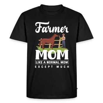 Funny Farmer Farm Farmer Gift - Men's Premium Organic T-Shirt - black - Front - Nico (187cm)