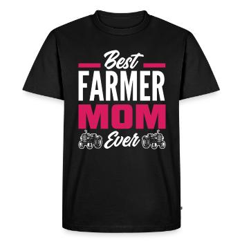 Funny Farmer Farm Farmer Gift - Men's Premium Organic T-Shirt - black - Front - Nico (187cm)