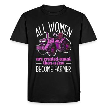 Funny Farmer Farm Farmer Gift - Men's Premium Organic T-Shirt - black - Front - Nico (187cm)