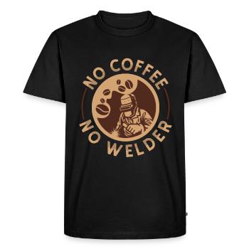 Soudeur Pas De Café Pas De Soudeur Ferronnier Amateur De Café - T-shirt Premium bio Homme - noir - Devant - Nico (187cm)