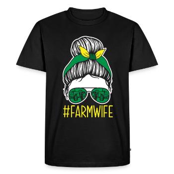 Funny Farmer Farm Farmer Gift - Men's Premium Organic T-Shirt - black - Front - Nico (187cm)