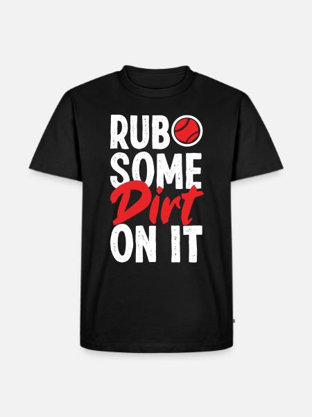 Lustiger Baseball - Männer Premium Bio T-Shirt - Schwarz