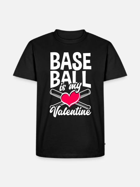 Lustiger Baseball - Männer Premium Bio T-Shirt - Schwarz