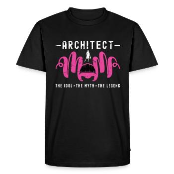 Architecte Maman L’idole Le mythe Le dessinateur - T-shirt Premium bio Homme - noir - Devant - Nico (187cm)