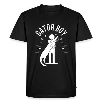 Gator Boy - T-shirt Premium bio Homme - noir - Devant - Nico (187cm)