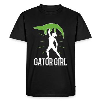 Gator Girl - T-shirt Premium bio Homme - noir - Devant - Nico (187cm)