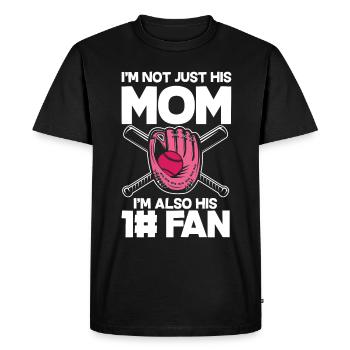 Funny Baseball - Men's Premium Organic T-Shirt - black - Front - Nico (187cm)