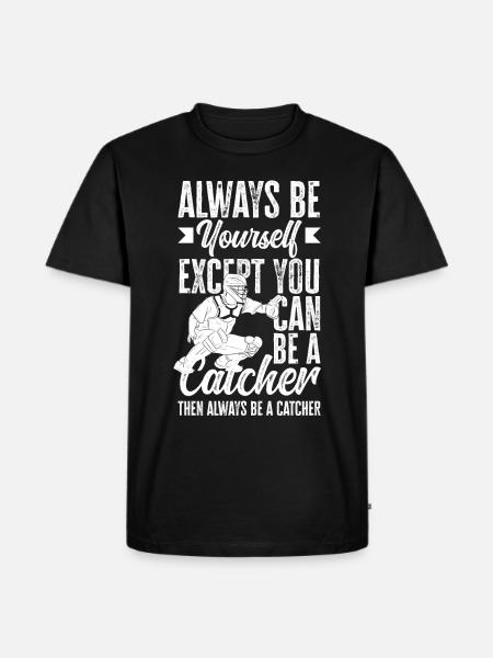 Funny Baseball - Men's Premium Organic T-Shirt - black