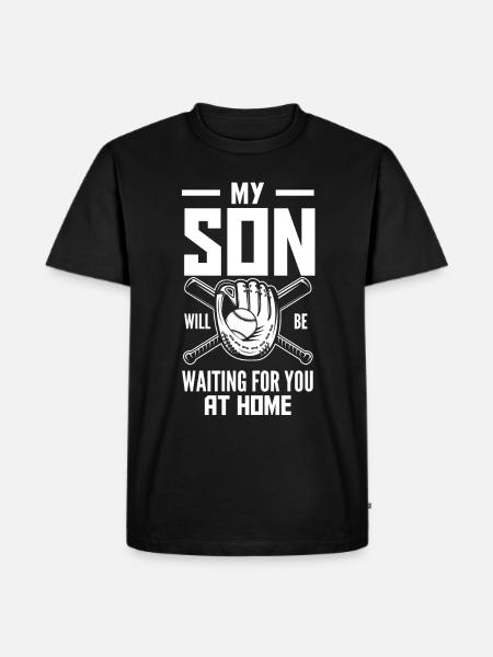Funny Baseball - Men's Premium Organic T-Shirt - black