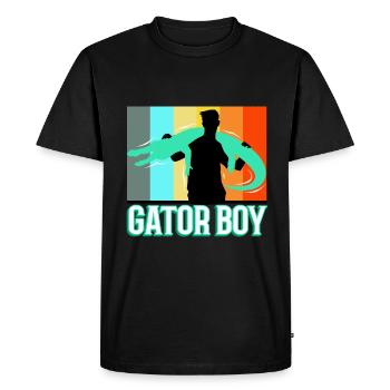 Gator Boy - Men's Premium Organic T-Shirt - black - Front - Nico (187cm)