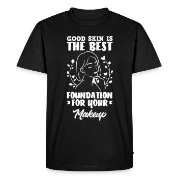 Drôle de maquillage maquilleur artiste cadeau - T-shirt Premium bio Homme - noir - Devant - Nico (187cm)