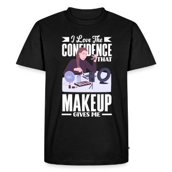 Drôle de maquillage maquilleur artiste cadeau - T-shirt Premium bio Homme - noir - Devant - Nico (187cm)