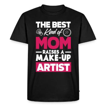 Drôle de maquillage maquilleur artiste cadeau - T-shirt Premium bio Homme - noir - Devant - Nico (187cm)