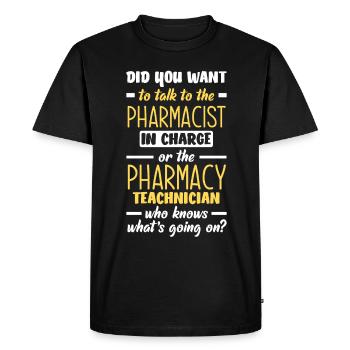 Apothecary Apothecary Apothecary Pharmacy Gift - Men's Premium Organic T-Shirt - black - Front - Nico (187cm)