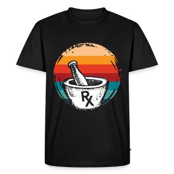 Apothecary Apothecary Apothecary Pharmacy Gift - Men's Premium Organic T-Shirt - black - Front - Nico (187cm)
