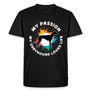 Greyhound Lover My Passion My Greyhound Dog Owner - T-shirt Premium bio Homme - noir - Devant - Nico (187cm)