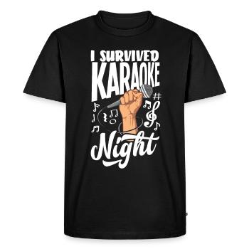 Chanteur de karaoké Chanteur de karaoké Musique - T-shirt Premium bio Homme - noir - Devant - Nico (187cm)