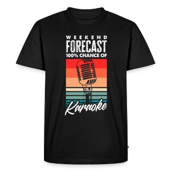Chanteur de karaoké Chanteur de karaoké Musique - T-shirt Premium bio Homme - noir - Devant - Nico (187cm)