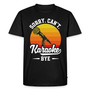 Chanteur de karaoké Chanteur de karaoké Musique - T-shirt Premium bio Homme - noir - Devant - Nico (187cm)