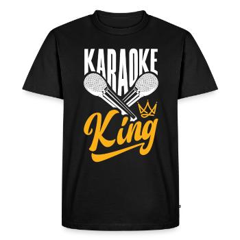 Chanteur de karaoké Chanteur de karaoké Musique - T-shirt Premium bio Homme - noir - Devant - Nico (187cm)