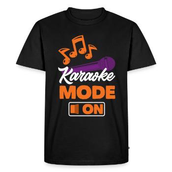Chanteur de karaoké Chanteur de karaoké Musique - T-shirt Premium bio Homme - noir - Devant - Nico (187cm)